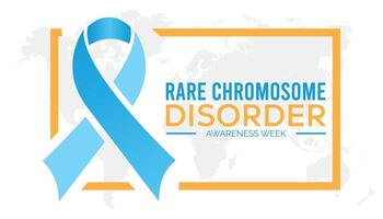raro cromosoma disturbo consapevolezza settimana ogni anno nel luglio. modello per sfondo, striscione, carta, manifesto con testo iscrizione. vettore