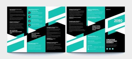 modello di brochure design brochure in ripiegabile creativo, brochure di tendenza. vettore