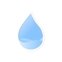 blu acqua far cadere illustrazione design vettore