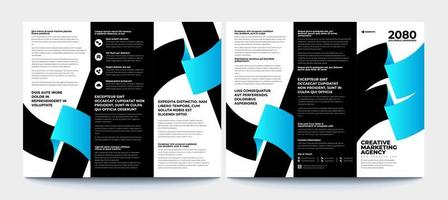 design di brochure, modello di brochure, ripiegamento creativo, brochure di tendenza vettore