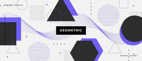 Vector seamless con forme geometriche astratte bauhaus o memphis e composizione. elementi retrò, motivo geometrico.