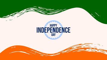 indiano indipendenza giorno. agosto 15. bandiera India. tricolore bandiera. modello per bandiera design invito cartolina manifesto. illustrazione. vettore