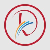 grafico illustrazione di il lettera K logo Perfetto per negozio Marche, azienda loghi, imprese, souvenir, eccetera vettore
