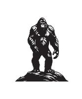 bigfoot silhouette design vettore