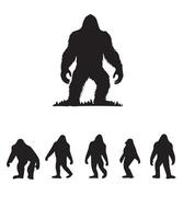 bigfoot silhouette design vettore