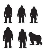 bigfoot silhouette design vettore