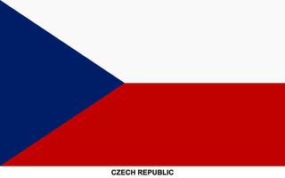 bandiera di ceco repubblica, ceco repubblica nazionale bandiera vettore