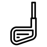 icona della linea della mazza da golf vettore