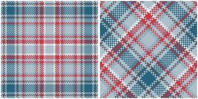 tartan senza soluzione di continuità modello. classico plaid tartan senza soluzione di continuità tartan illustrazione impostato per sciarpa, lenzuolo, altro moderno primavera estate autunno inverno vacanza tessuto Stampa. vettore