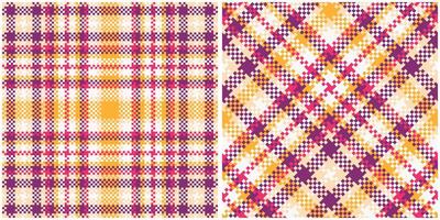 plaid modelli senza soluzione di continuità. scacchiera modello per sciarpa, vestire, gonna, altro moderno primavera autunno inverno moda tessile design. vettore