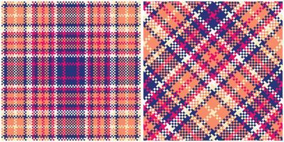 plaid modello senza soluzione di continuità. tartan plaid senza soluzione di continuità modello. per sciarpa, vestire, gonna, altro moderno primavera autunno inverno moda tessile design. vettore