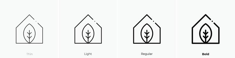 serra icona. sottile, luce, regolare e grassetto stile design isolato su bianca sfondo vettore