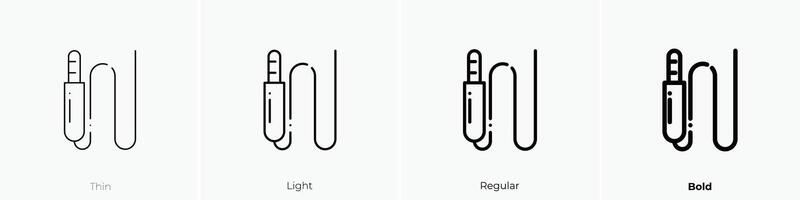 Jack icona. sottile, luce, regolare e grassetto stile design isolato su bianca sfondo vettore