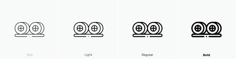 kimbap icona. sottile, luce, regolare e grassetto stile design isolato su bianca sfondo vettore