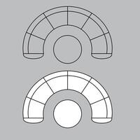 superiore Visualizza sedia icona per Casa Piano design. sedia icona schema. sedia icona schema vettore