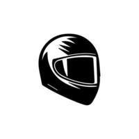 motociclo casco icona impostare. da corsa squadra casco illustrazione vettore