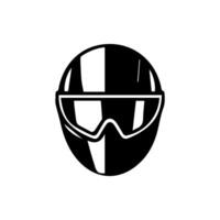 motociclo casco icona impostare. da corsa squadra casco illustrazione vettore