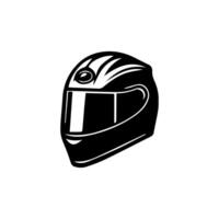 motociclo casco icona impostare. da corsa squadra casco illustrazione vettore