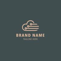 nube ospitando azienda logo design , logo modello vettore