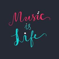 musica è vita vettore