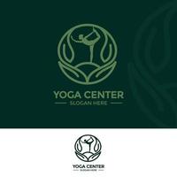vettore logo yoga