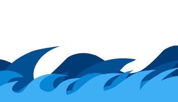 illustrazione di blu mare acqua sfondo. Perfetto per sfondo, sfondo, striscione, opuscolo, libro coperchio, rivista vettore