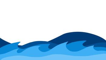 illustrazione di blu mare acqua sfondo. Perfetto per sfondo, sfondo, striscione, opuscolo, libro coperchio, rivista vettore