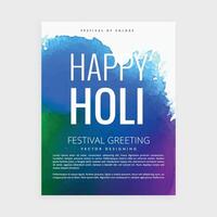 indiano holi Festival manifesto vettore