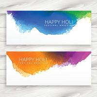 holi banner design illustrazione vettore