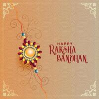 artistico Raksha bandhan indiano Festival sfondo vettore