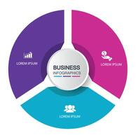 infografica, grafici. presentazione. attività commerciale concetto, grafico, passi, processi. Infografica dati visualizzazione. avviare modello vettore