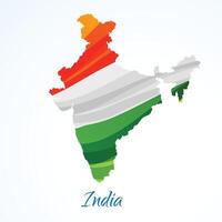 26th gennaio indiano indipendenza giorno bandiera illustrazione design vettore