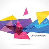 colorato geometrico triangoli nel astratto stile vettore