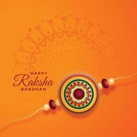 Raksha bandhan Festival sfondo con decorativo rakhi vettore