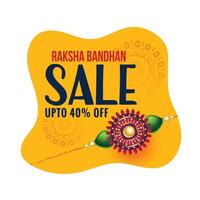 contento Raksha bandhan Festival vendita sfondo vettore
