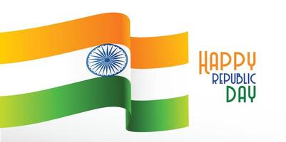 ondulato indiano bandiera repubblica giorno sfondo vettore