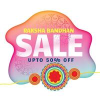artistico Raksha bandhan vendita sfondo vettore