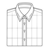 pulito schema icona di un' attività commerciale camicia nel , Perfetto per professionale abbigliamento disegni. vettore