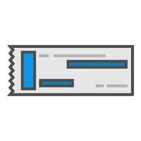 pagamento ricevuta icona con trasparente sfondo vettore