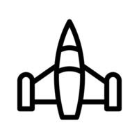 combattente Jet icona simbolo design illustrazione vettore