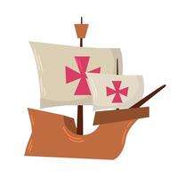 columbus nave icona clipart avatar logotipo isolato illustrazione vettore
