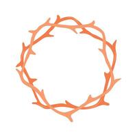 corona di spine icona clipart avatar logotipo isolato illustrazione vettore