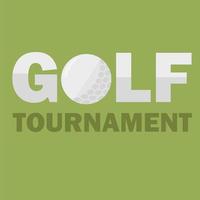 modello di poster del torneo di golf. progettazione del volantino. illustrazione vettoriale