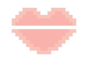 concetti di design del cuore con tema pixel 2 vettore