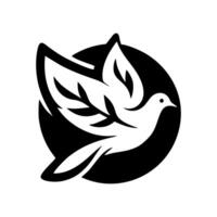 il colomba logo design è elegante e lussuoso. colomba logo design vettore
