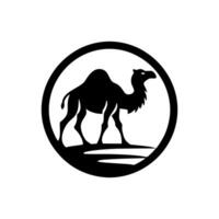 cammello logo design illustrazione vettore