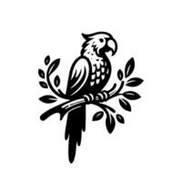 pappagallo logo design ara illustrazione. pappagallo logo design vettore