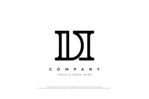 iniziale lettera HD o dh logo design vettore