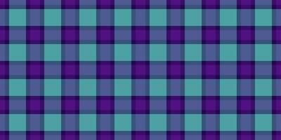 parte tartan sfondo, adolescente modello senza soluzione di continuità tessile. rivista plaid struttura tessuto dai un'occhiata nel blu e viola colori. vettore