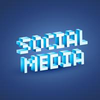 progettazione di social media vettore